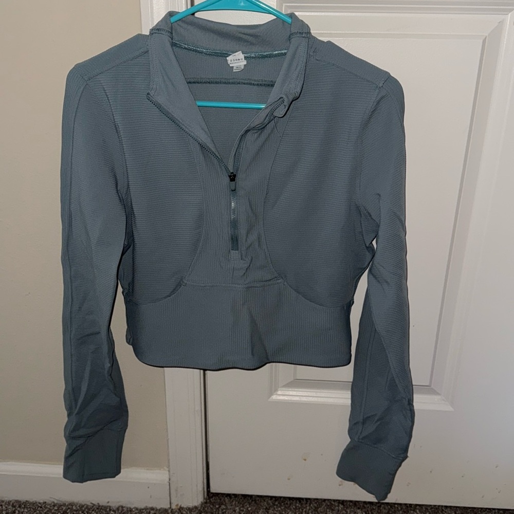 Cropped Quarter Zip